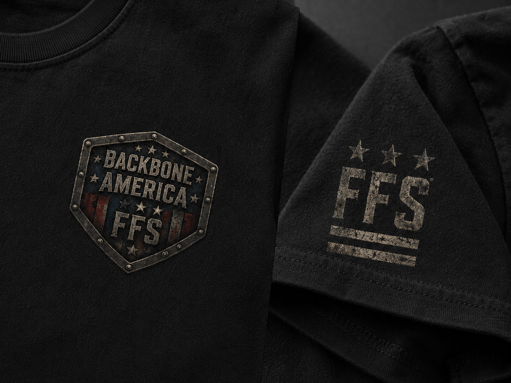 Backbone of America Forged Flag Tee