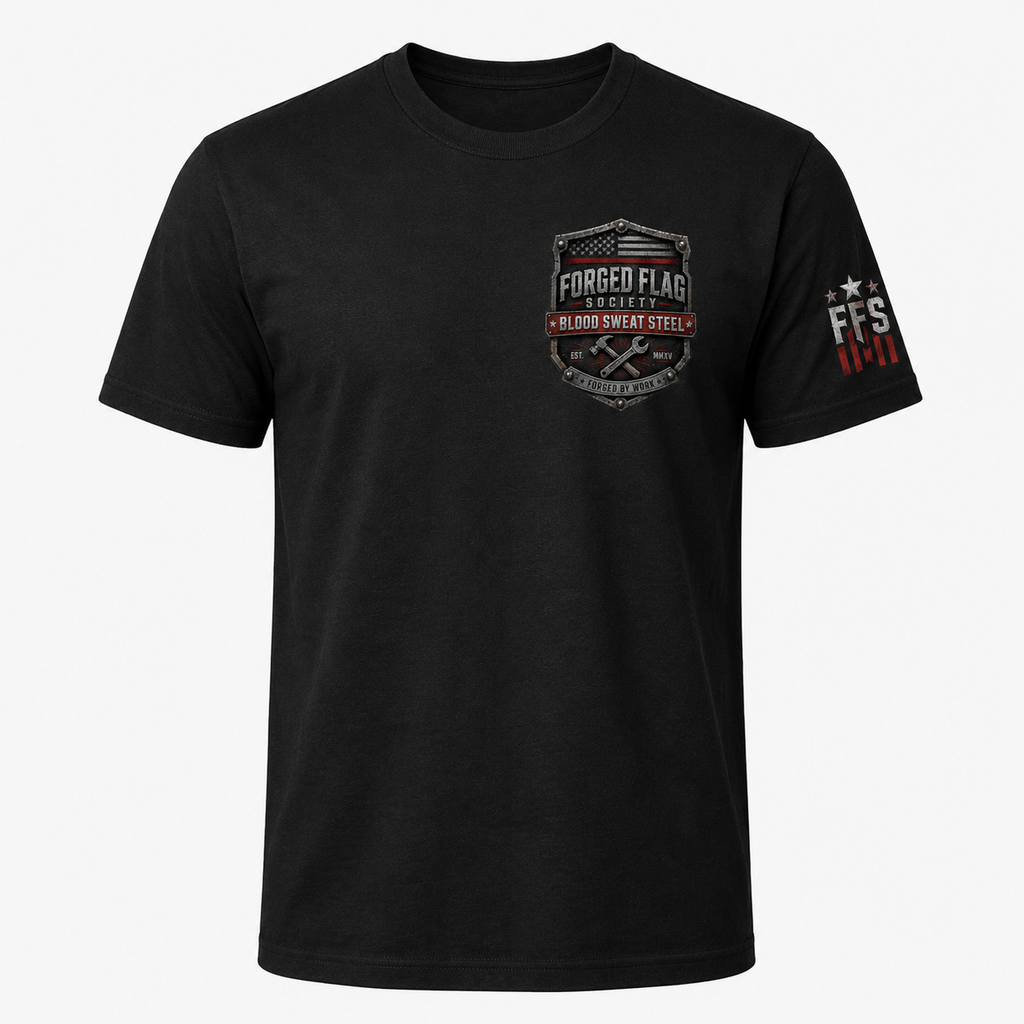 Blood Sweat Steel Forged Flag Tee