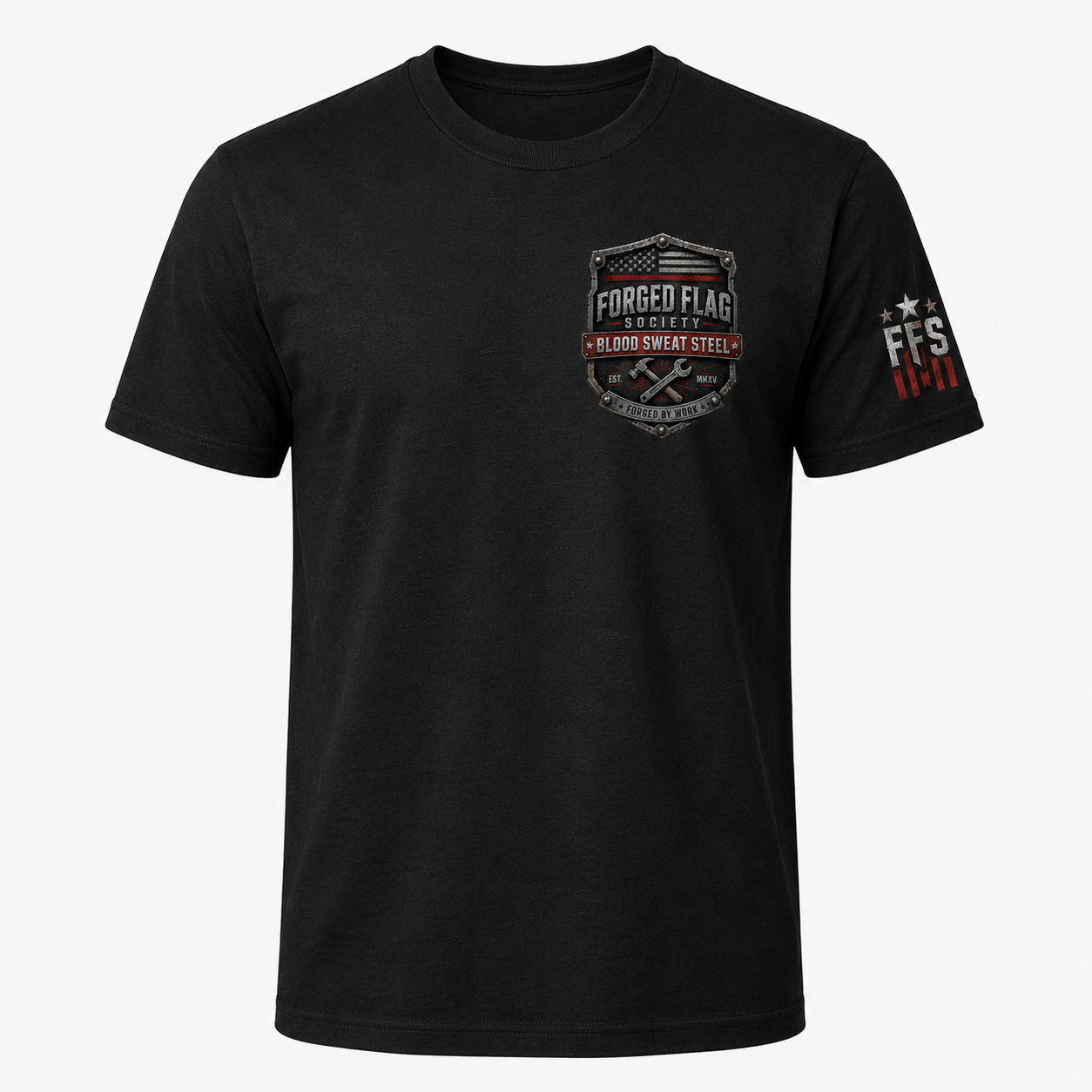 Blood Sweat Steel Forged Flag Tee