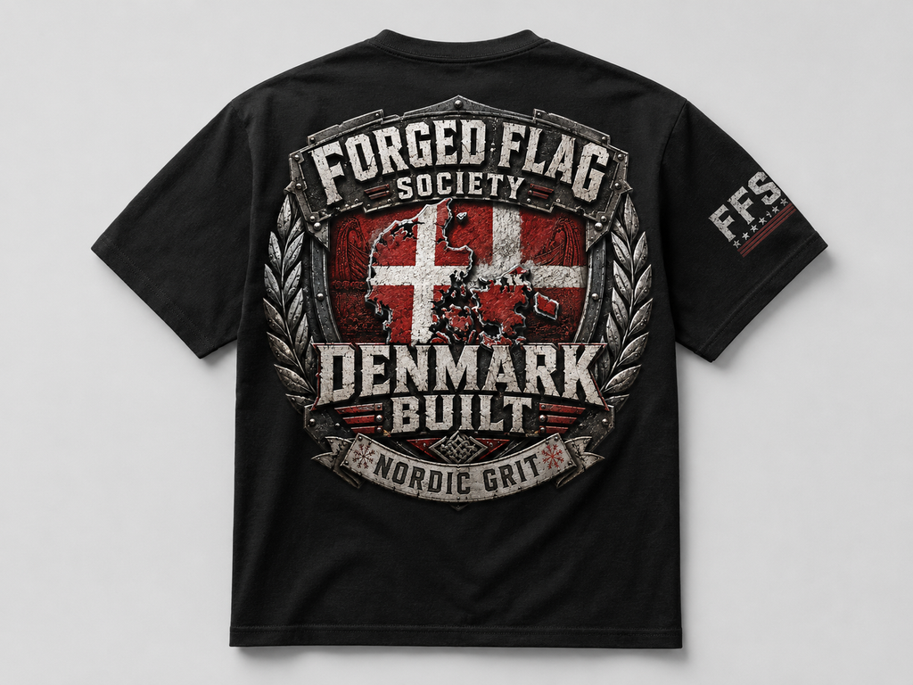 Denmark Built Forged Flag Tee