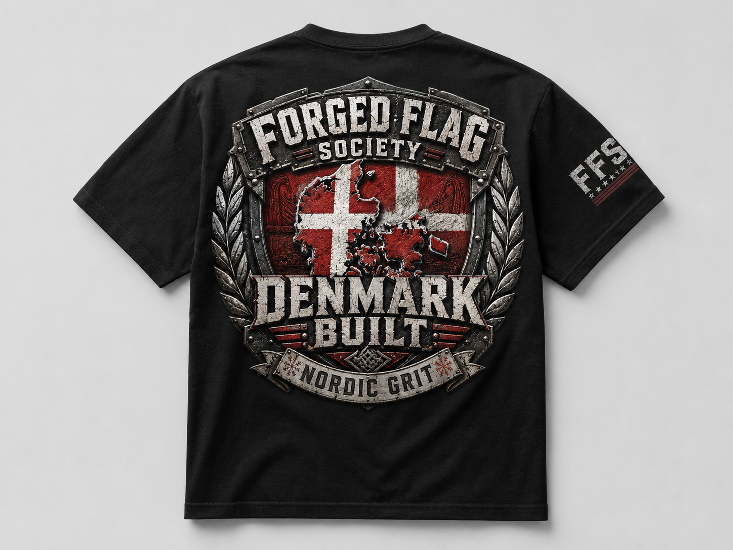 Denmark Built Forged Flag Tee