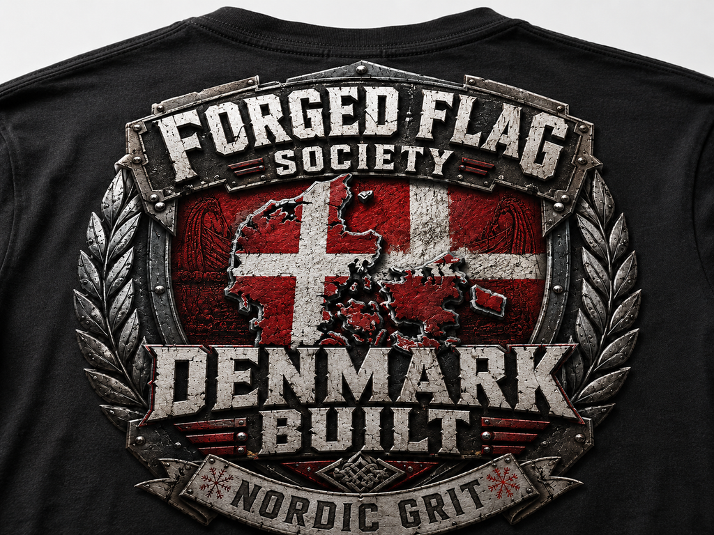 Denmark Built Forged Flag Tee