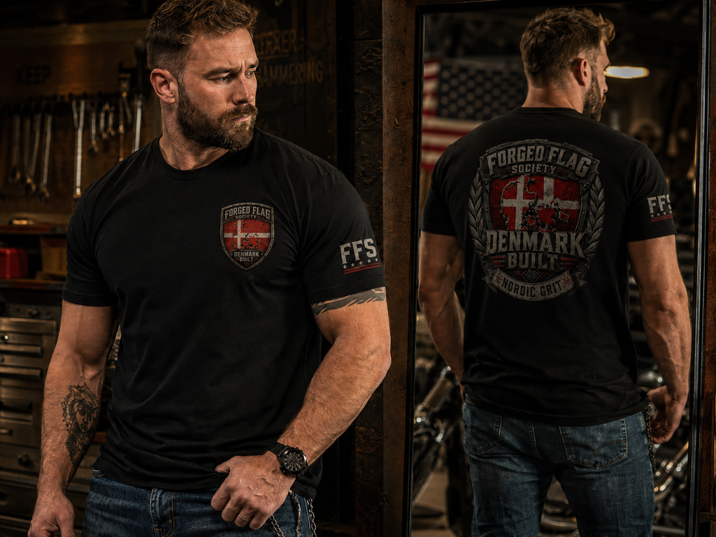 Denmark Built Forged Flag Tee