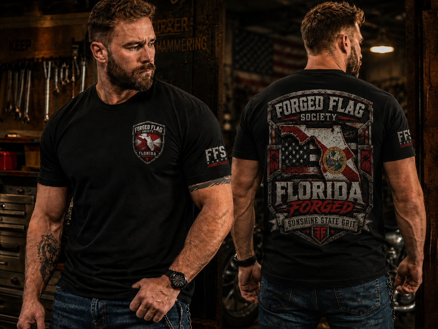Florida Forged Flag Tee