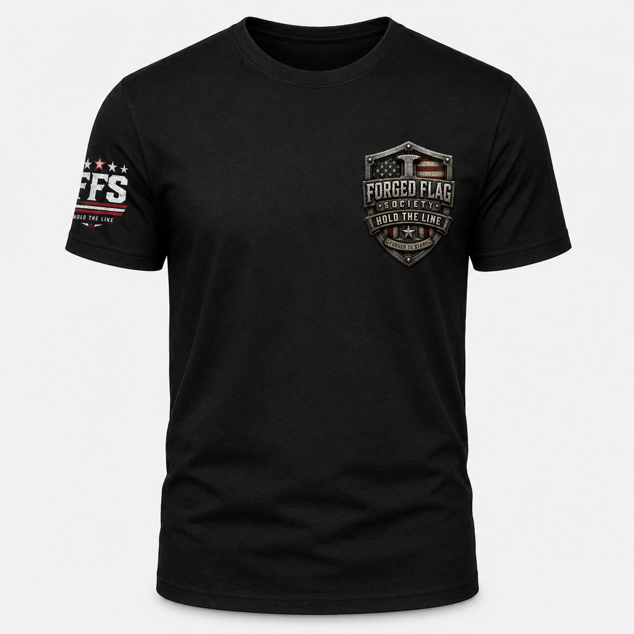 Hold The Line Forged Flag Tee