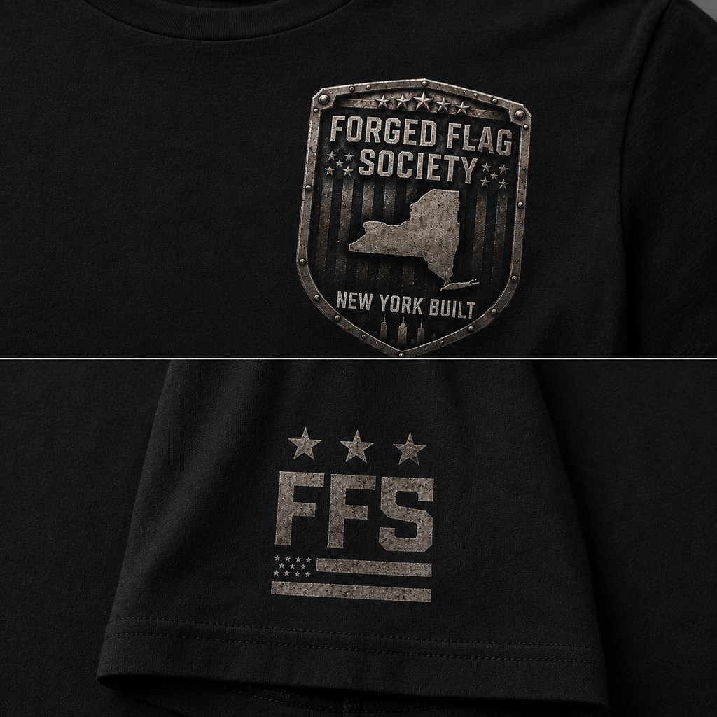 New York Built Forged Flag Tee