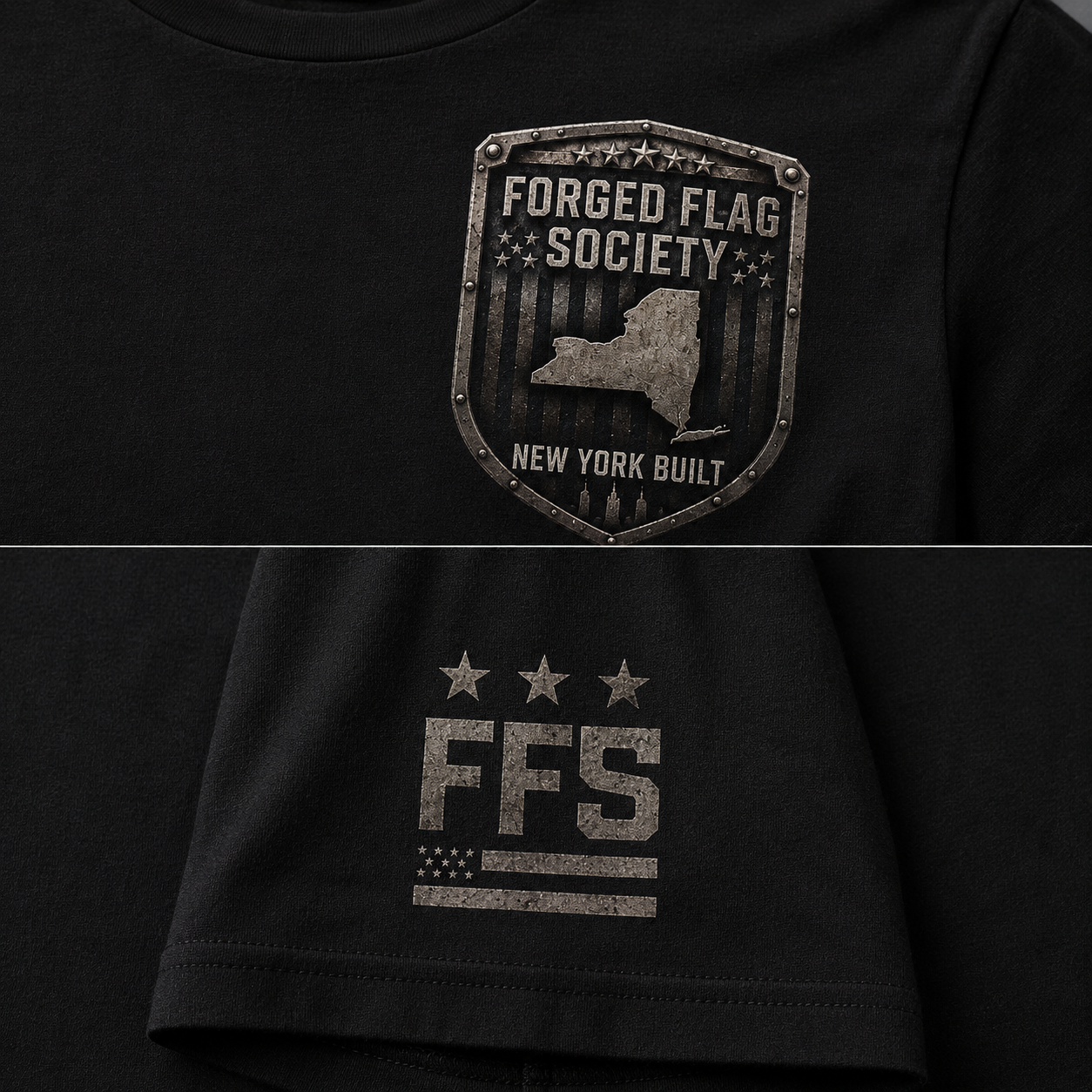 New York Built Forged Flag Tee
