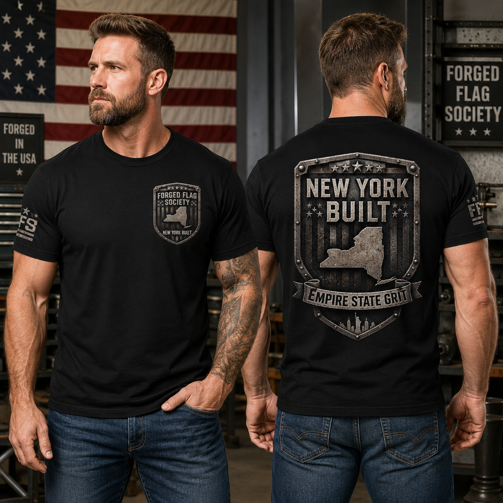 New York Built Forged Flag Tee