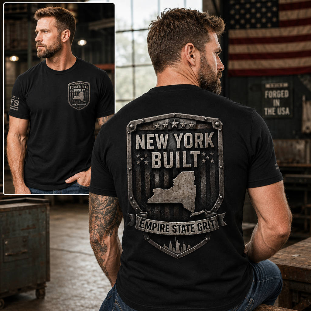 New York Built Forged Flag Tee