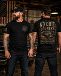No Quit Country Forged Flag Tee
