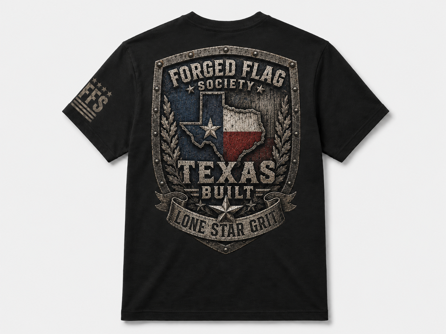 Texas Built Forged Flag Tee