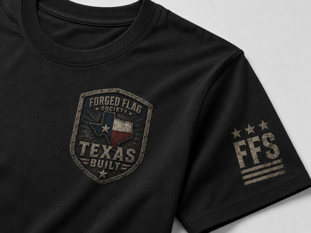 Texas Built Forged Flag Tee