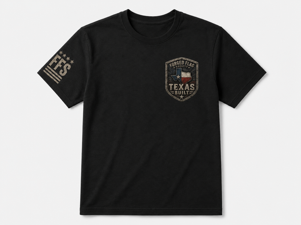 Texas Built Forged Flag Tee