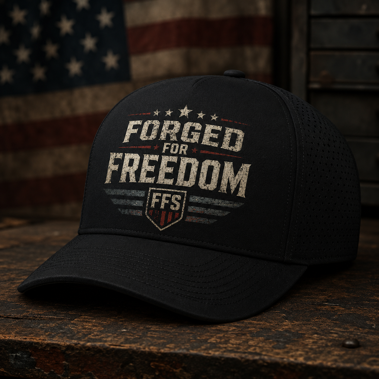 Forged For Freedom Forged Flag Hat