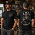 Forged To Fish Forged Flag Tee