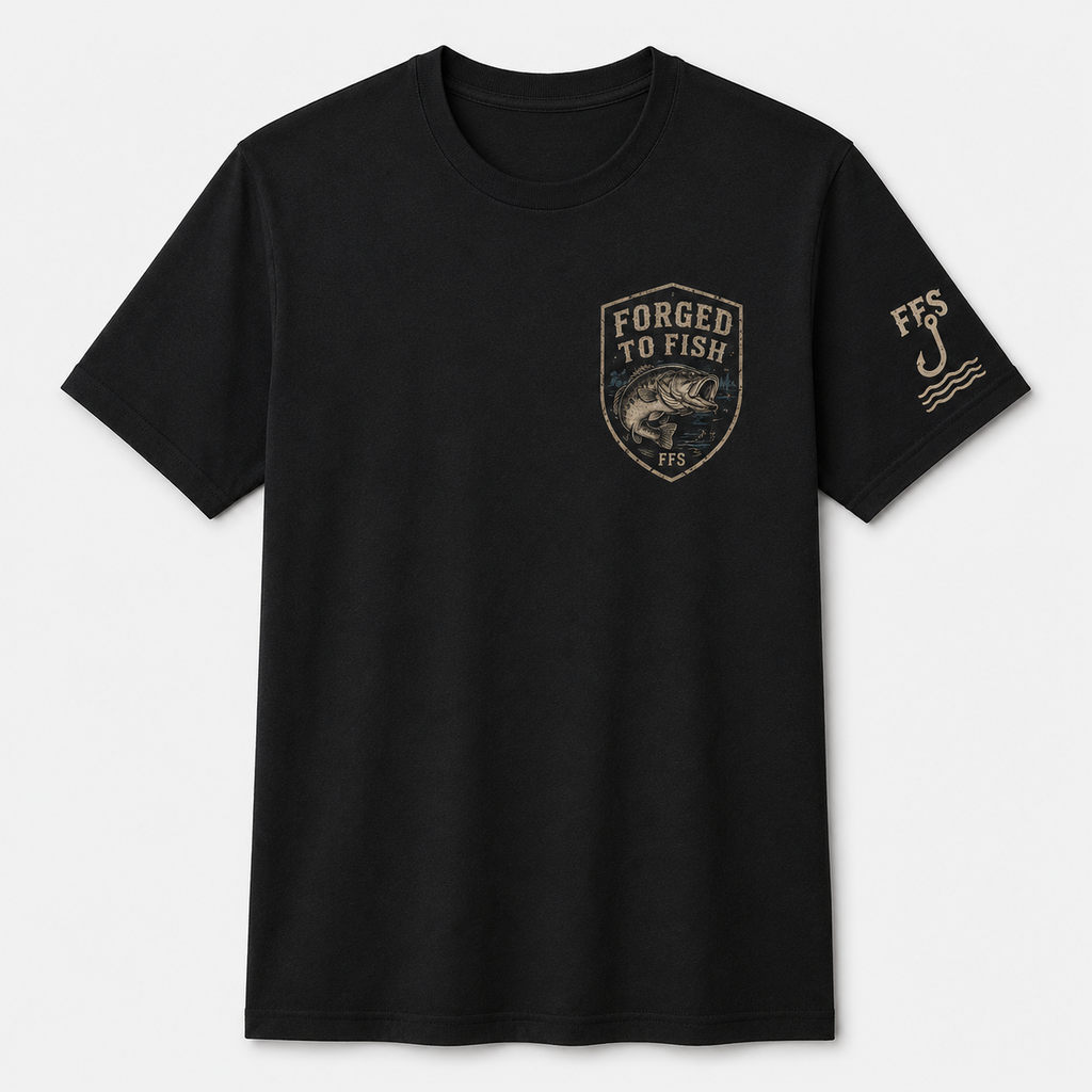 Forged To Fish Forged Flag Tee