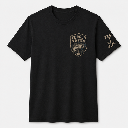 Forged To Fish Forged Flag Tee