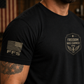 Freedom Was Earned Forged Flag Tee