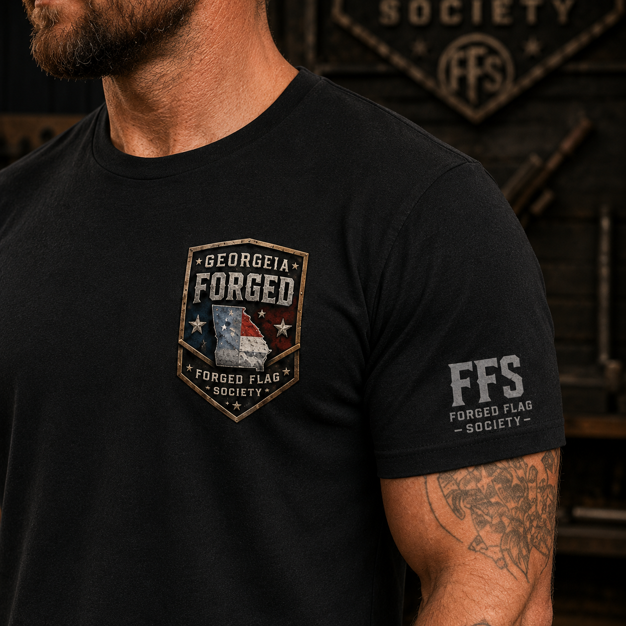 Georgia Forged Flag Tee