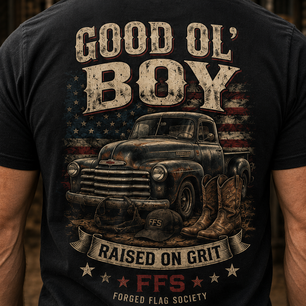 Good Ol' Boy Forged Flag Tee