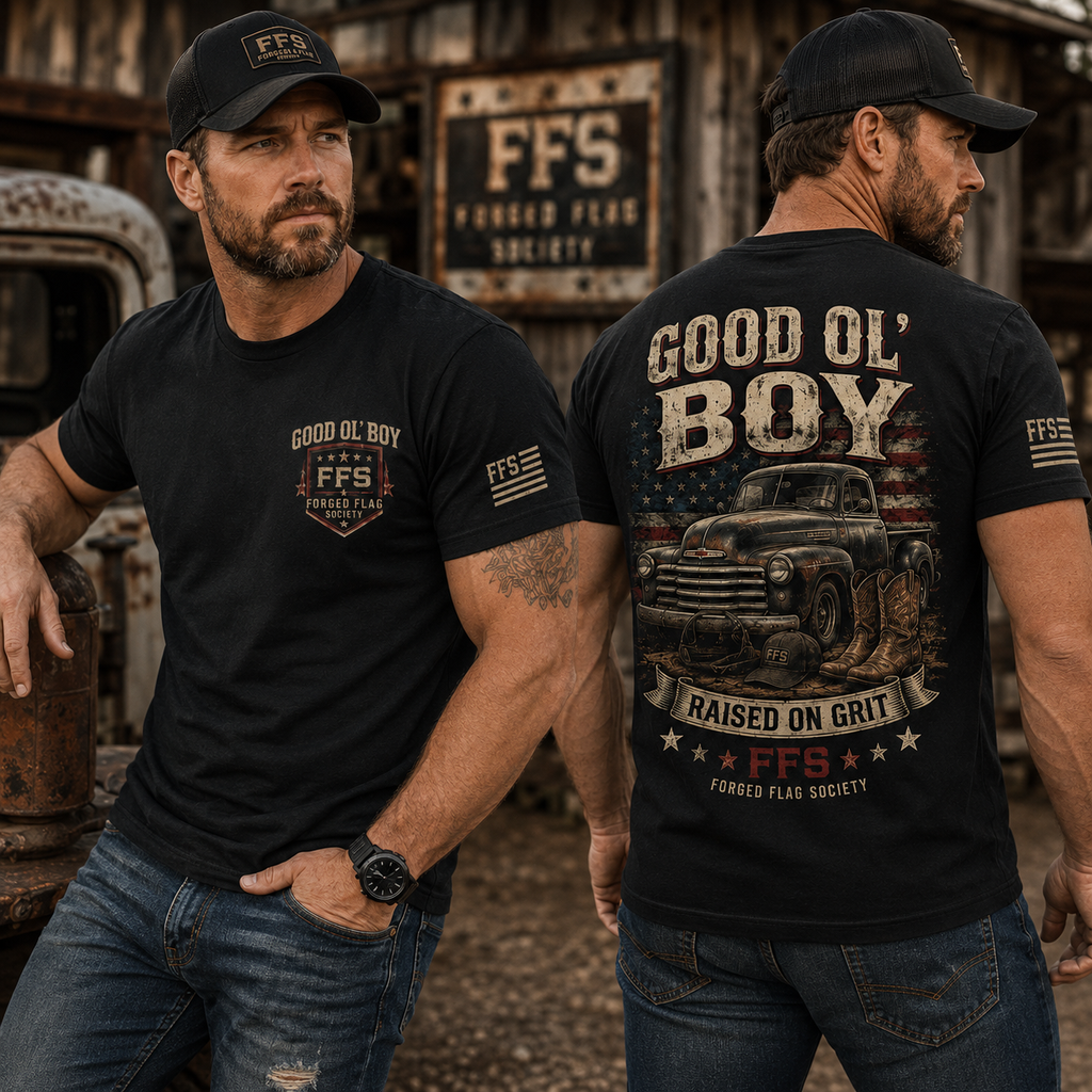 Good Ol' Boy Forged Flag Tee