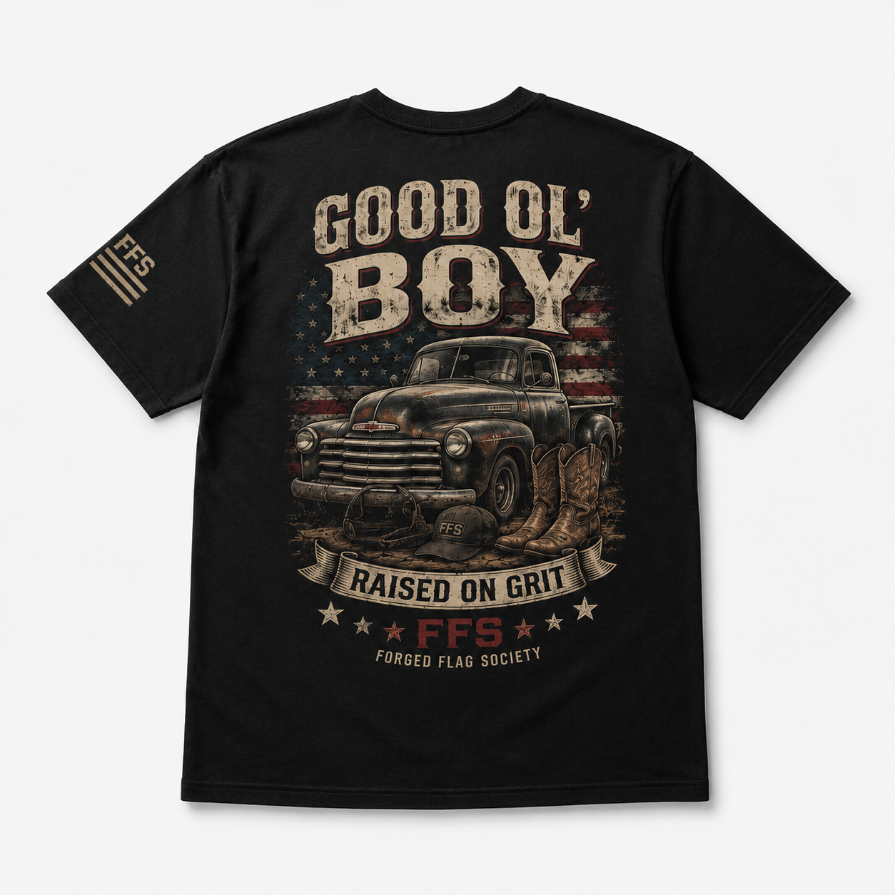 Good Ol' Boy Forged Flag Tee