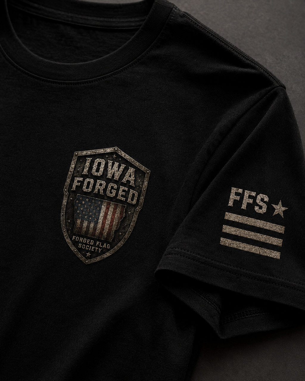 Iowa Forged Flag Tee