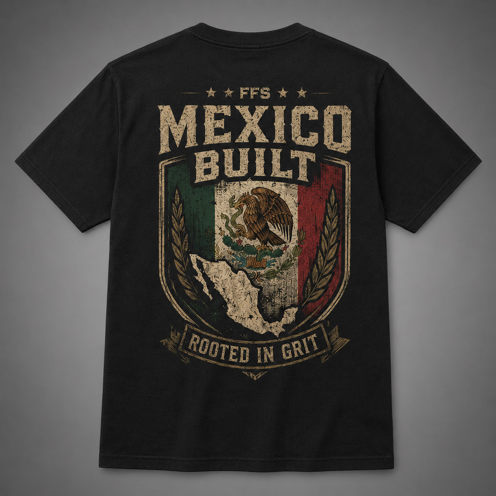 Mexico Built Forged Flag Tee