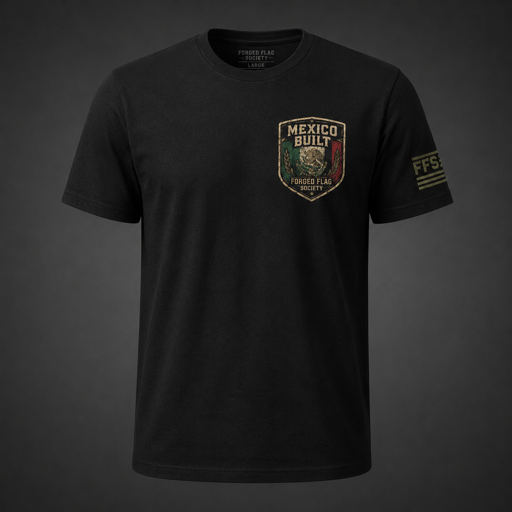 Mexico Built Forged Flag Tee