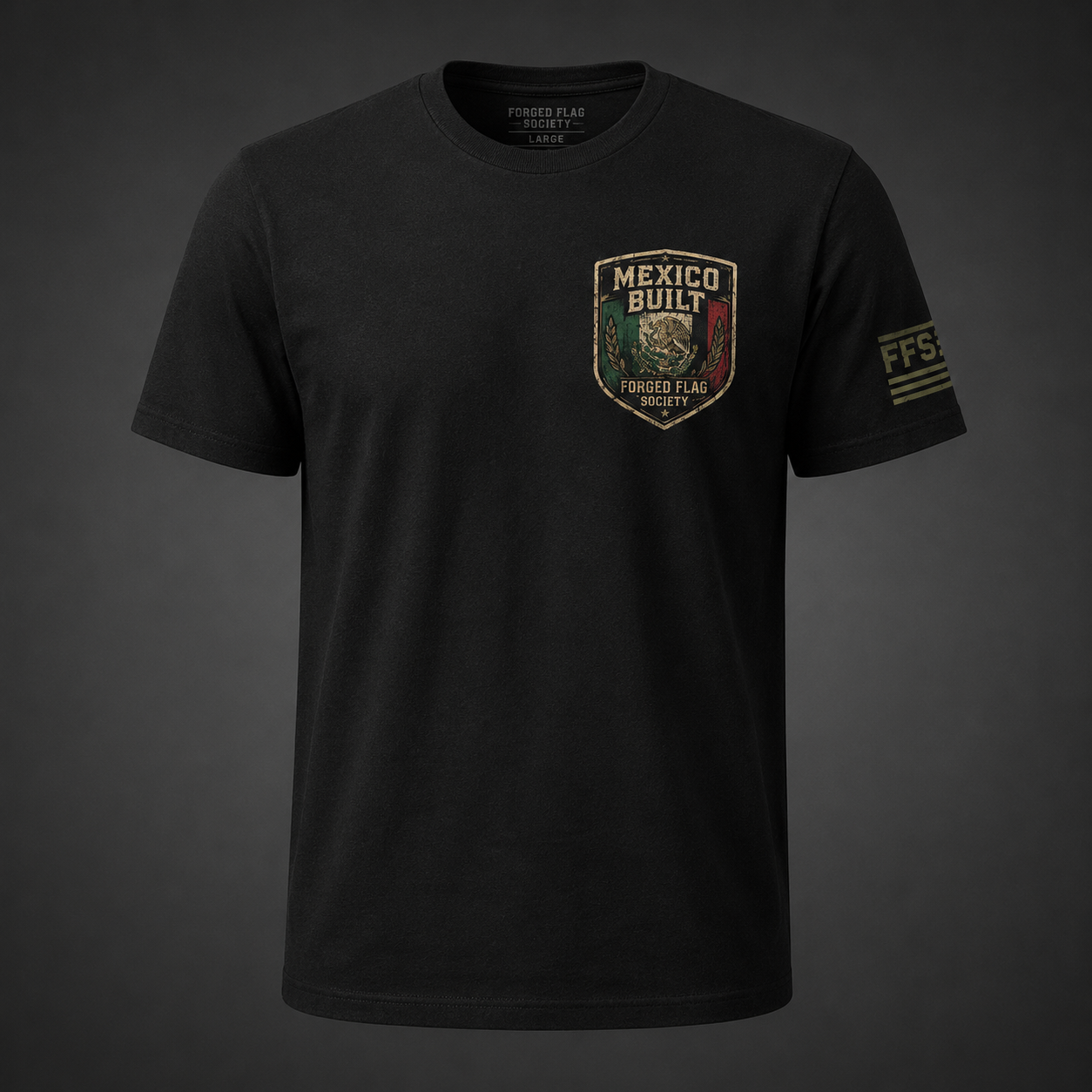 Mexico Built Forged Flag Tee