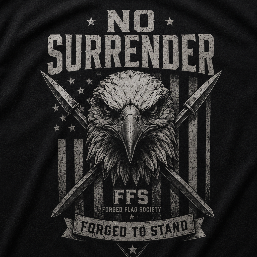 No Surrender Forged Flag Tee