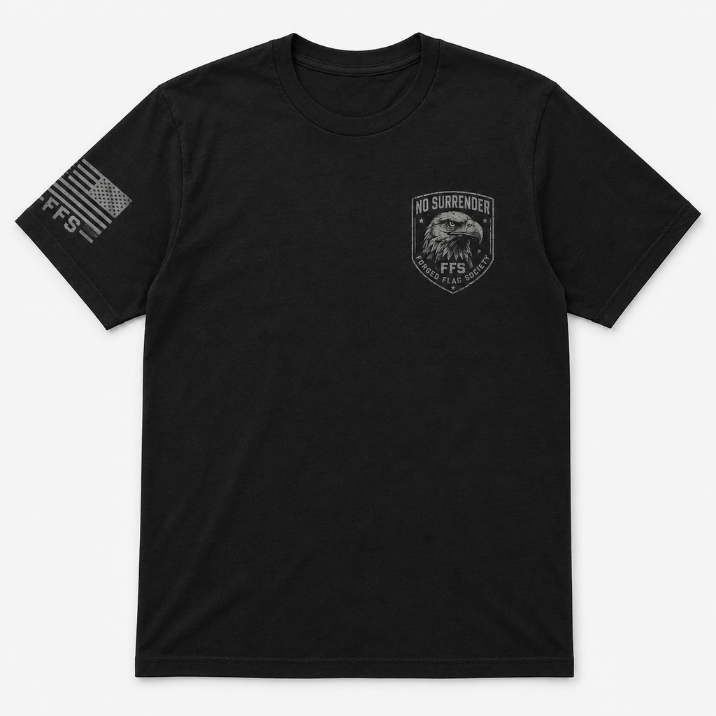 No Surrender Forged Flag Tee