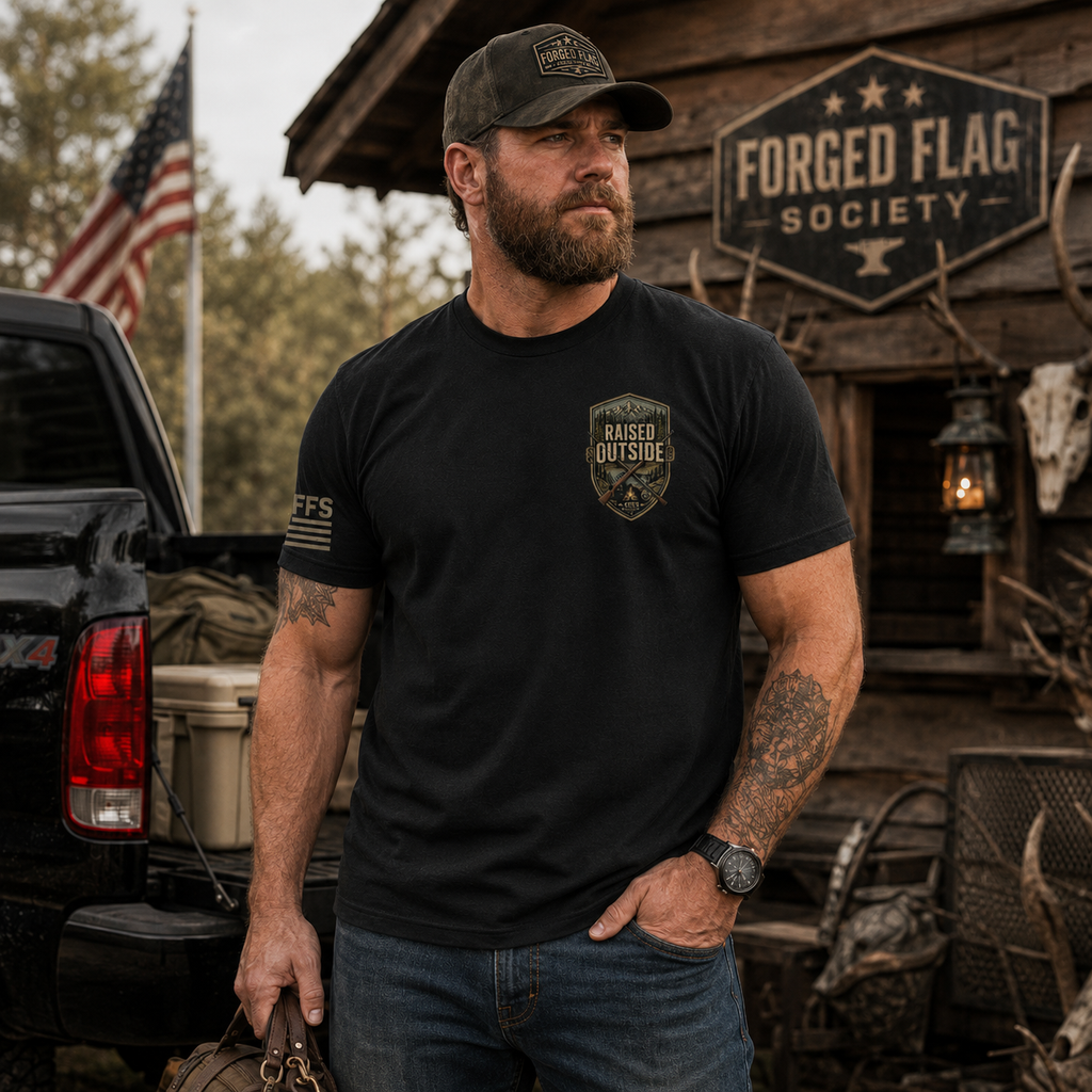 Raised Outside Forged Flag Tee