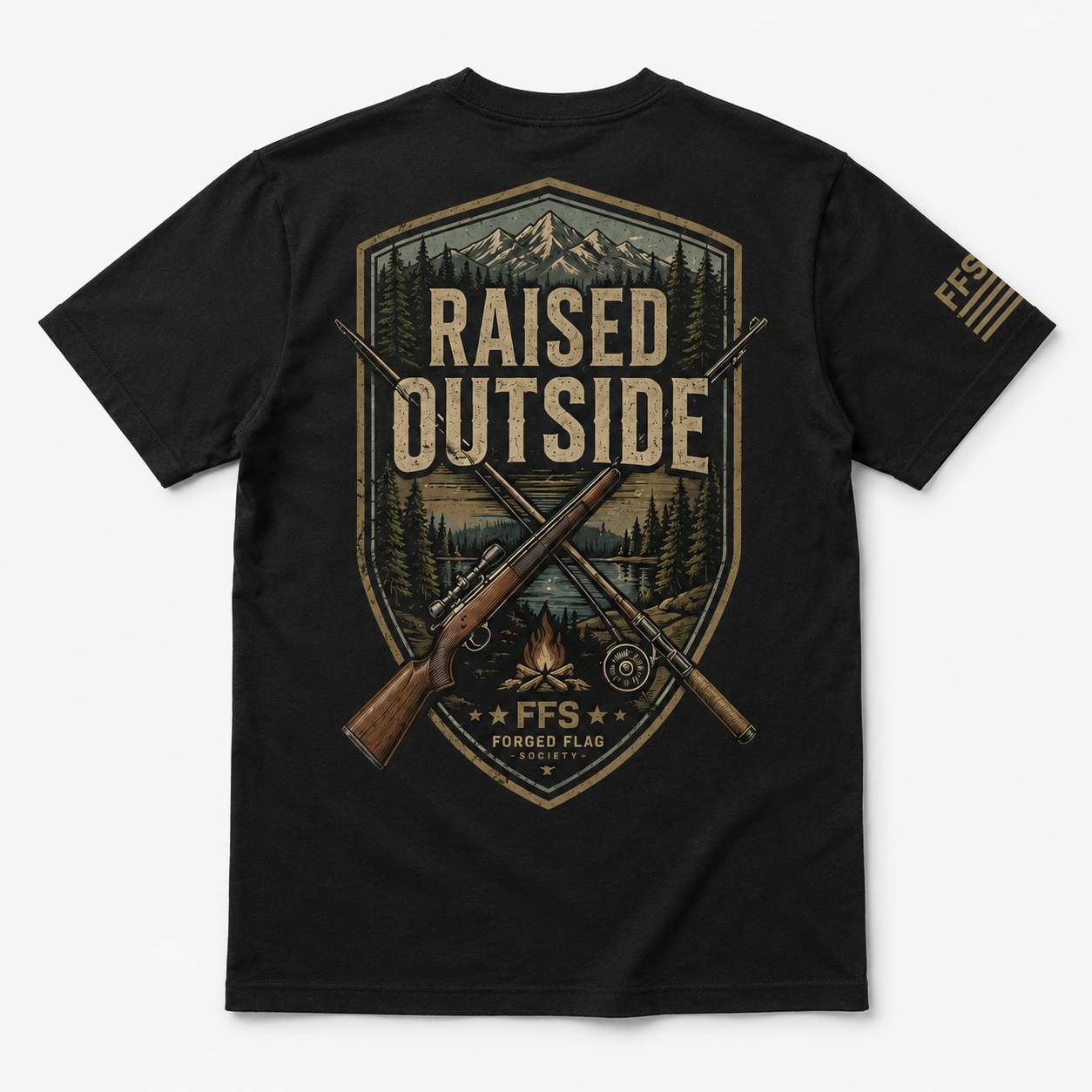 Raised Outside Forged Flag Tee