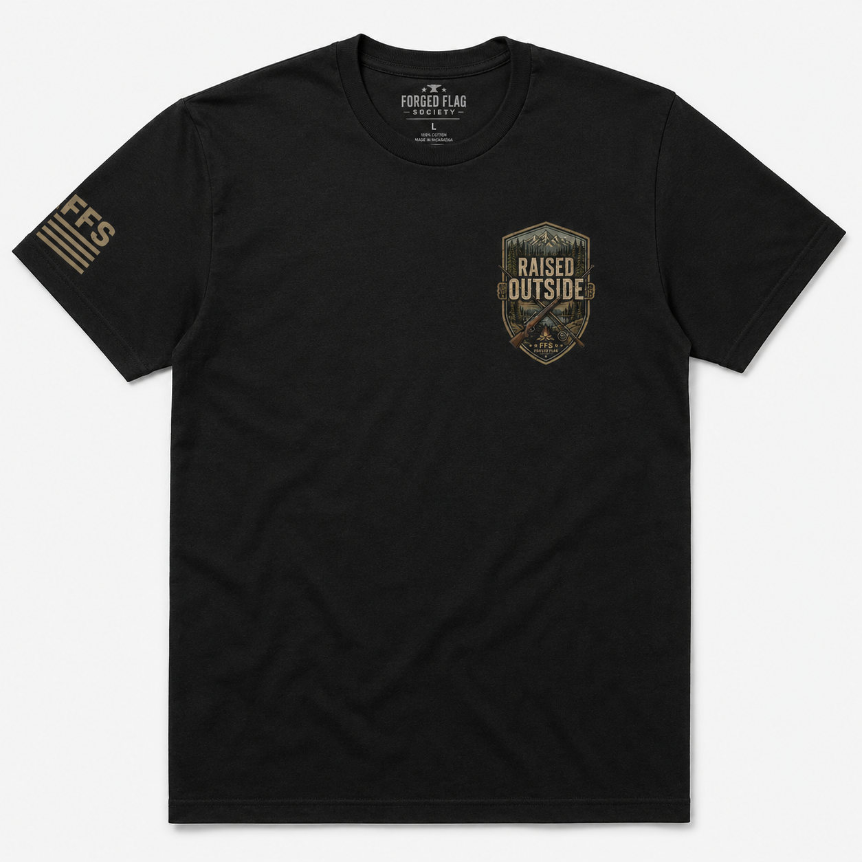 Raised Outside Forged Flag Tee