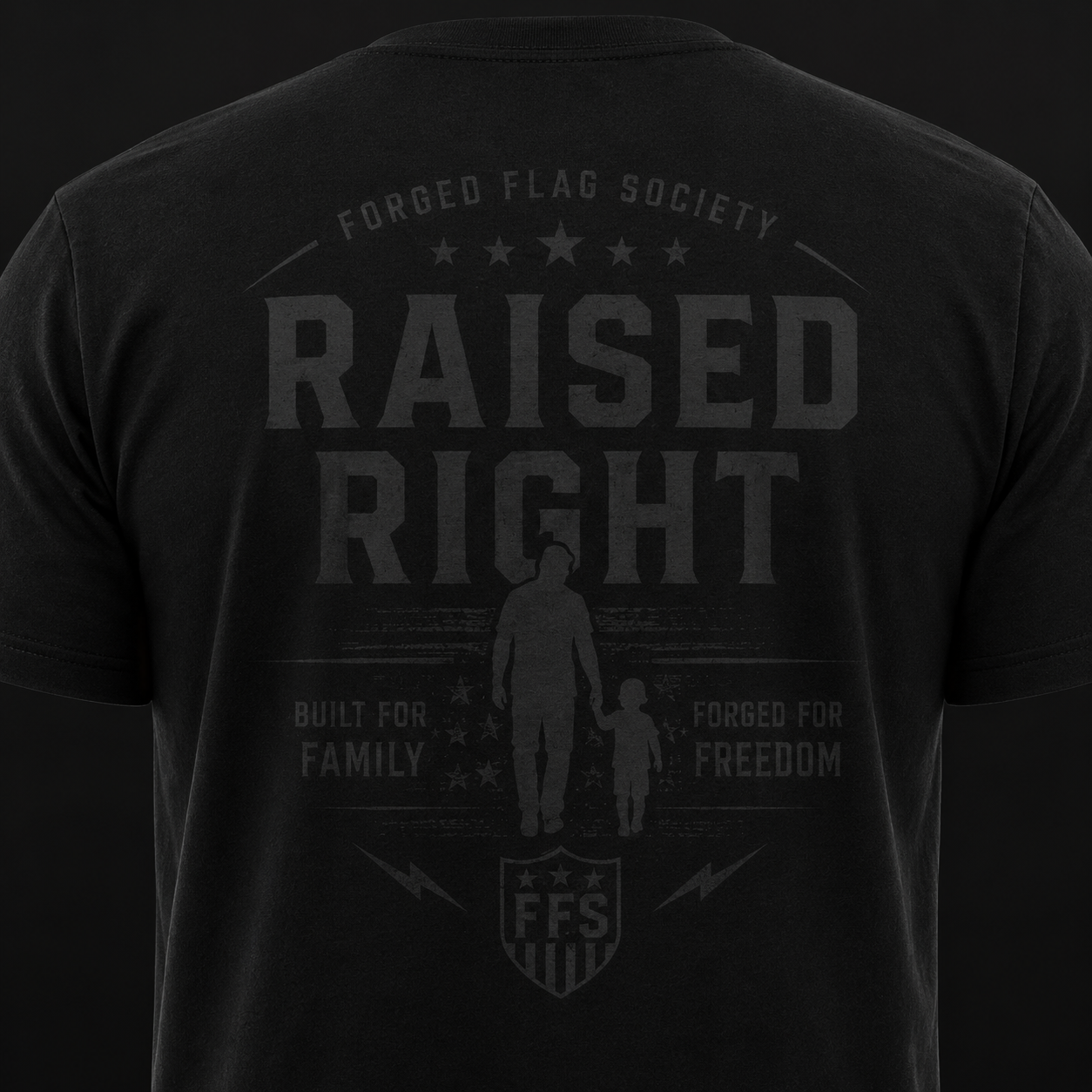 Raised Right Forged Flag Tee