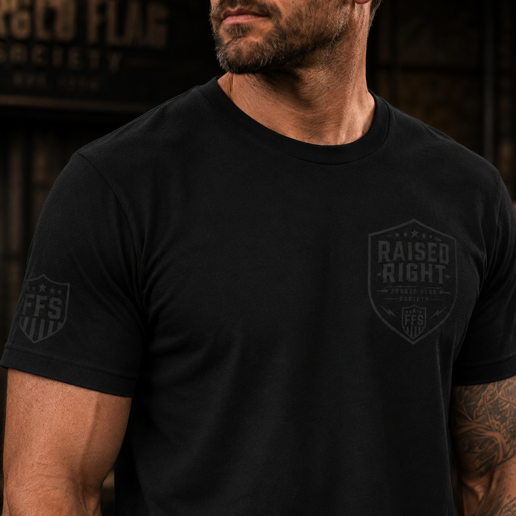 Raised Right Forged Flag Tee