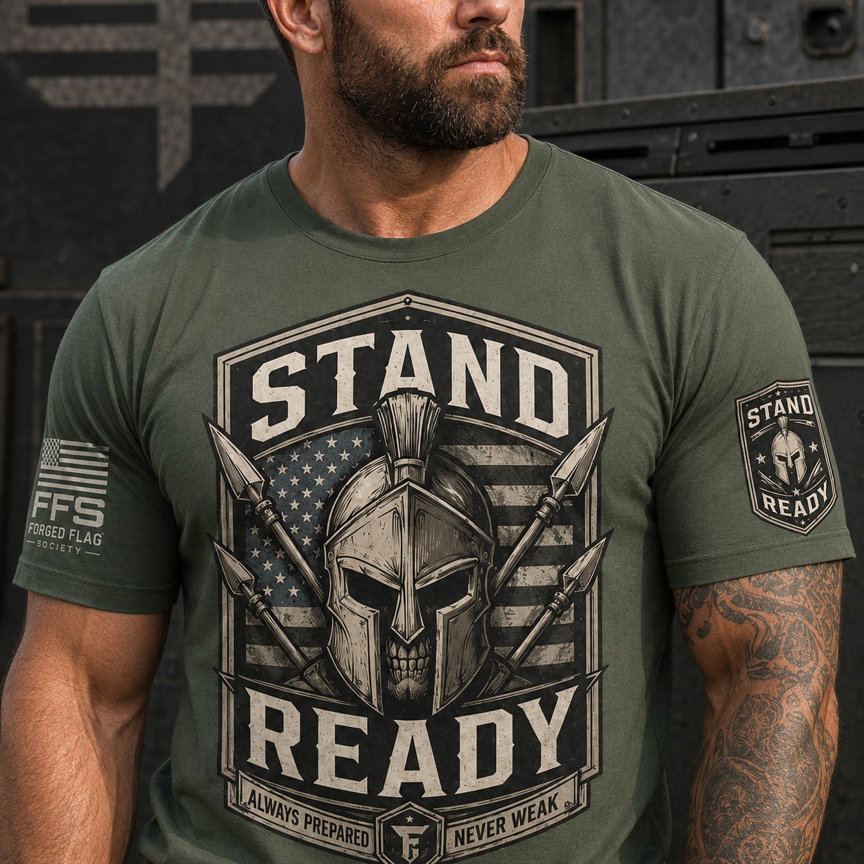 Stand Ready Forged Flag Tee
