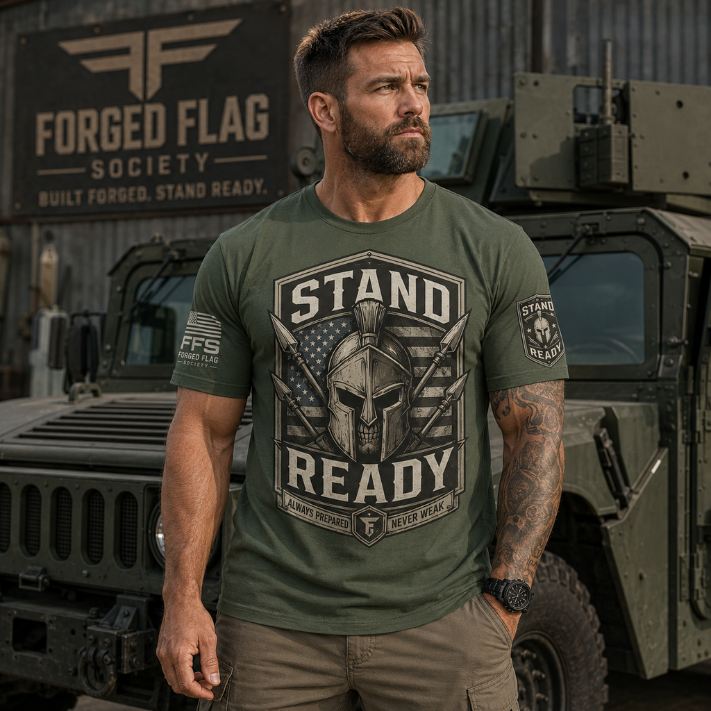 Stand Ready Forged Flag Tee