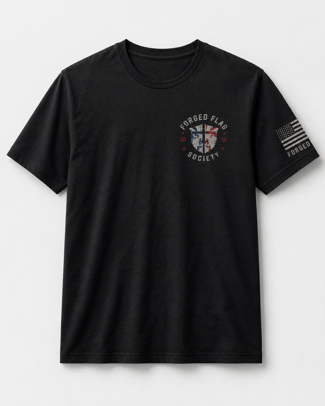 United By Freedom Forged Flag Tee
